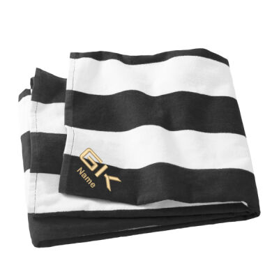 Cabana Stripe Beach Towel - Name Option Thumbnail
